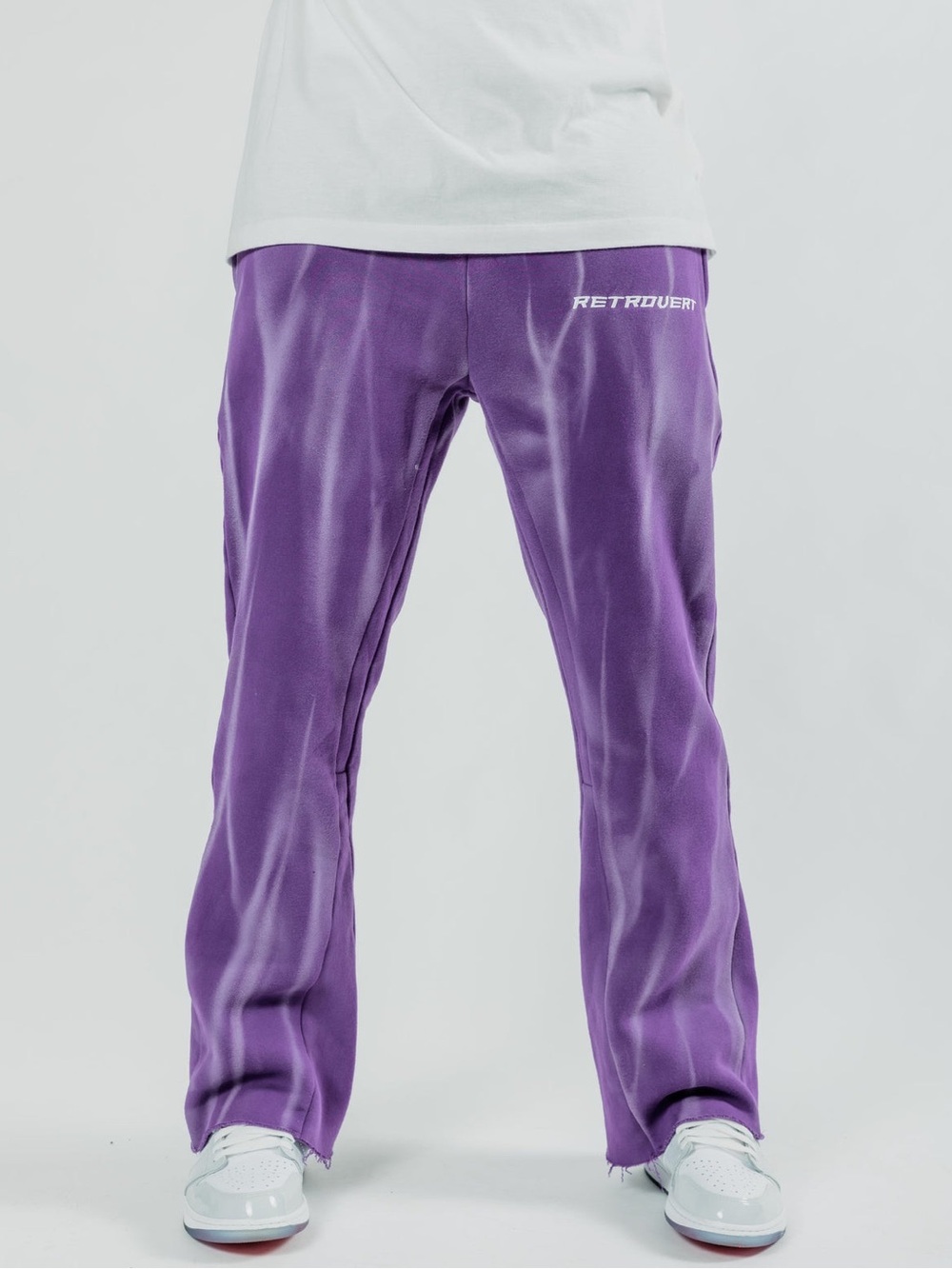 Retrovert Men's Purple Casual Joggers